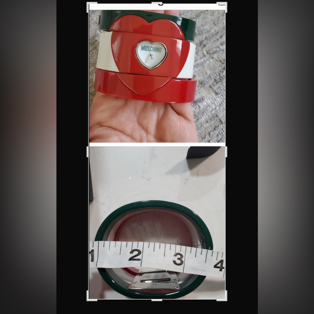 ❤️ Authentic brand new MOSCHINO 3 bangles in one watch ❤️
